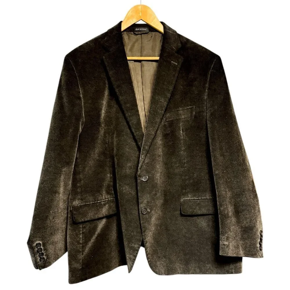 Chaps Dark Men’s Brown Corduroy Blazer